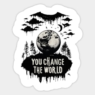 The Earth Day Graphic T-Shirt 02 Sticker